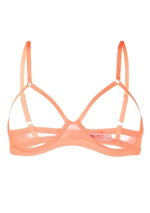 Maison Close Corps à Corps Neon cut-out bra - Orange