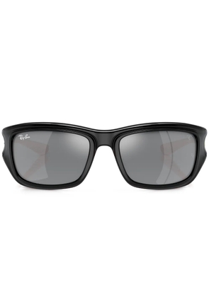 Ray-Ban gradient-lenses rectangle-frame sunglasses - Black
