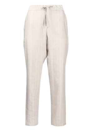 Lorena Antoniazzi striped slim-cut trousers - Neutrals