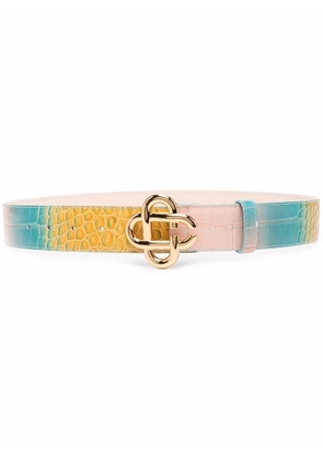 Casablanca gradient croc-embossed belt - Yellow