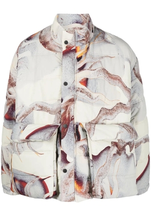 Henrik Vibskov Tabasco graphic-print jacket - Neutrals