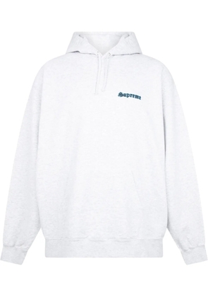 Supreme Love drawstring hoodie - White