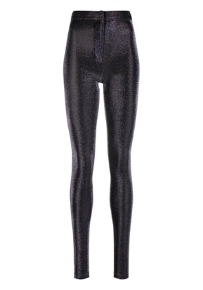 ZEYNEP ARCAY luminous-finish super-skinny trousers - Blue