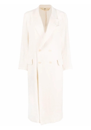 Barena peak-lapels button-front mid-length coat - Neutrals