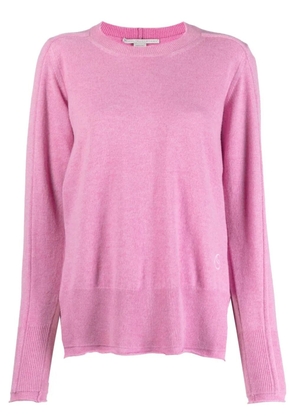 Stella McCartney waterfall-hem fine-knit jumper - Pink