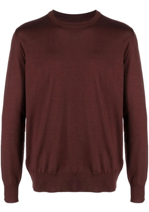Jil Sander fine-knit wool jumper - Brown