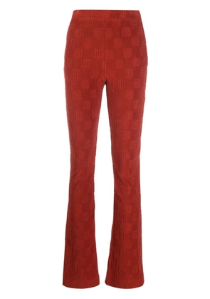 AMBUSH flared monogram sweatpants - Brown