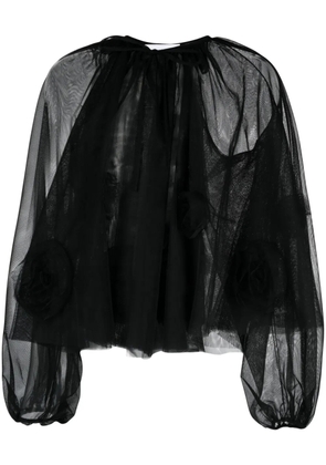 Viktor & Rolf semi-sheer tulle top - Black