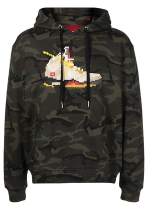 Mostly Heard Rarely Seen 8-Bit Sail-print cotton hoodie - Green