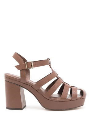 Sarah Chofakian Café de Fleure 70mm caged sandals - Brown