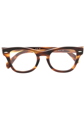 Ray-Ban tortoiseshell-effect optical glasses - Brown
