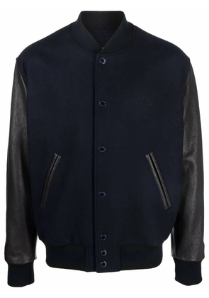 Golden Goose panelled varsity jacket - Blue