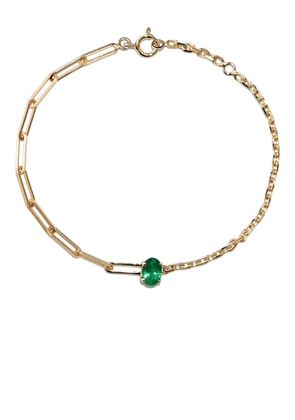 Yvonne Léon 18kt yellow gold emerald bracelet