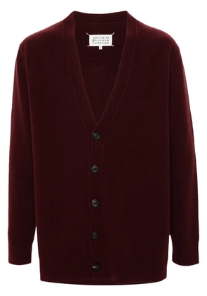 Maison Margiela washed wool cardigan - Red