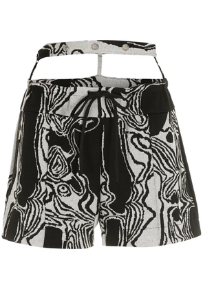 Gloria Coelho Corpo Virtual belted shorts - Black