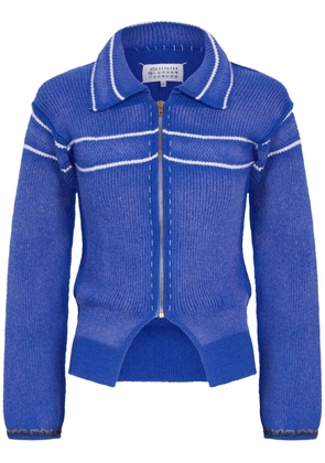 Maison Margiela striped cardigan - Blue