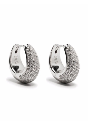 Tom Wood Ice Hoop pave earrings - Silver