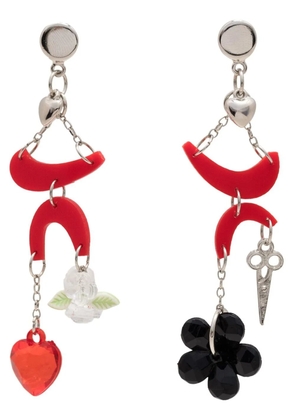Amir Slama Bijoux charm detail earrings - Red