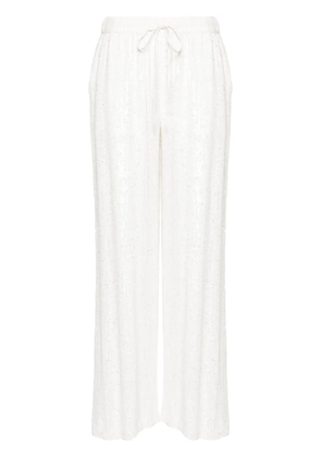 P.A.R.O.S.H. Glare sequinned trousers - White
