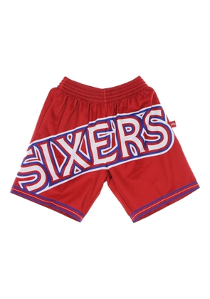 Mitchell & Ness logo-print shorts - Red