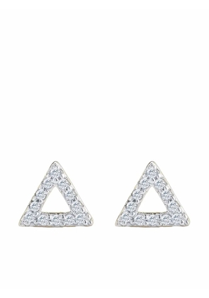 Mateo 14kt yellow gold triangle diamond stud earrings
