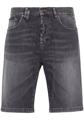 Philipp Plein Formentera low-rise denim shorts - Grey