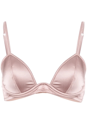 Fleur Du Mal Luxe plunge bra - Neutrals