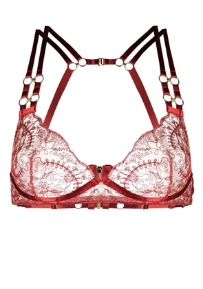Bordelle Cymatic plunge wire bra - Red