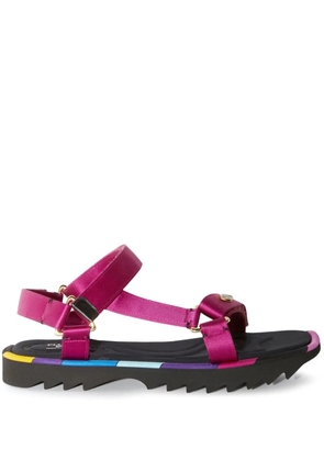 PUCCI Crush logo-plaque flat sandals - Pink