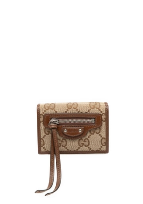 Gucci Pre-Owned 2000-2015 Balenciaga The Hacker Project GG Canvas Neo Classic Wallet small wallets - Brown