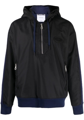 Moschino colour-block hooded jacket - Blue