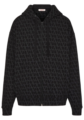 Valentino Garavani Toile Iconographe zip-up hoodie - Black