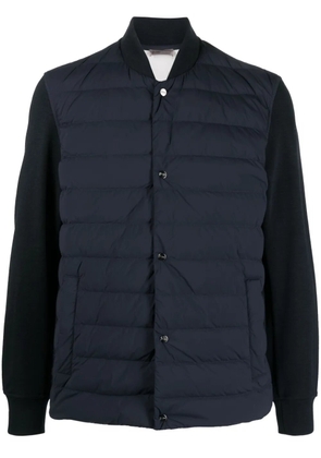 Herno contrasting-sleeves padded jacket - Blue