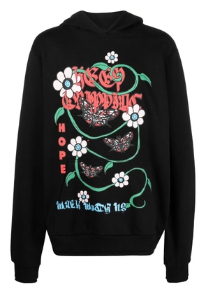 Garbage Tv long sleeve hoodie - Black