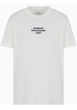 Armani Exchange logo-print T-shirt - White
