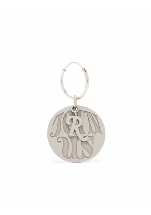 Raf Simons Join Us circular charm single earring - Silver