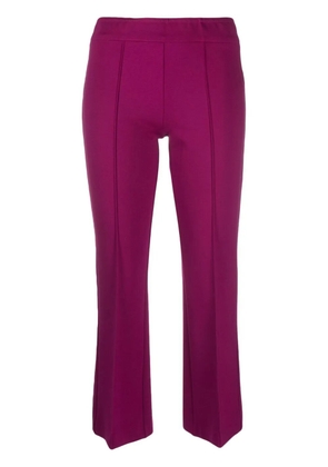 Blanca Vita mid-rise cropped trousers - Purple