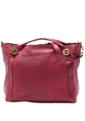 Gucci Pre-Owned 2016-2025 Medium Leather Miss GG satchel - Red