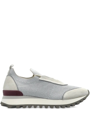 Eleventy knitted panelled sneakers - Grey