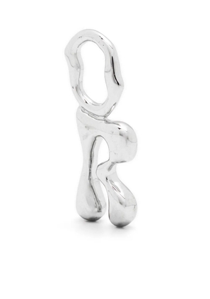 Maria Black Fluent Letter R pendant - Silver