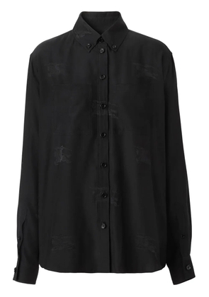Burberry silk EKD pattern shirt - Black