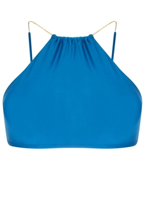 Lenny Niemeyer chain-link halterneck bikini top - Blue