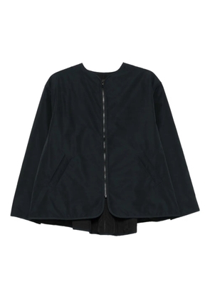 cape concept zip-front jacket - Blue