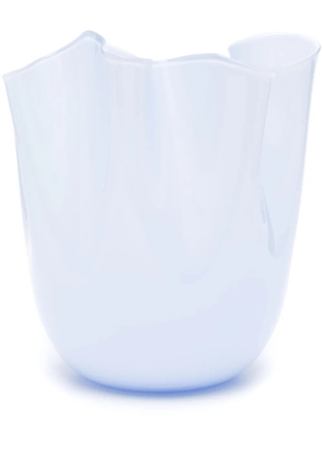 Venini Fazzoletto Murano-glass vase (23cm x 22cm) - Blue