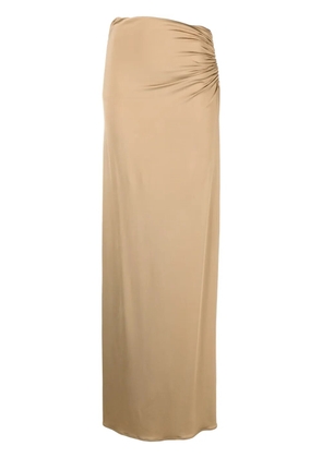 Magda Butrym cut-out-detail maxi skirt - Neutrals
