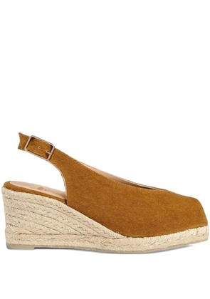 Castañer slingback wedge sandals - Brown