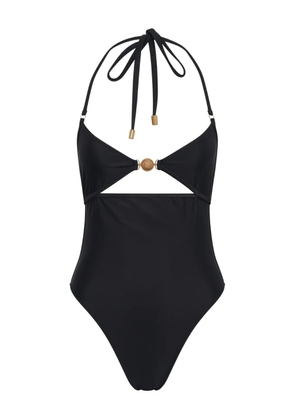 Marine Serre jersey swimsuit - Black