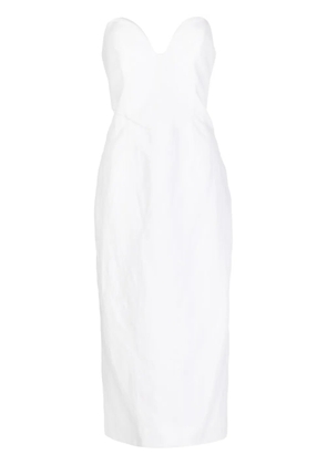 Mara Hoffman Isla strapless midi dress - White