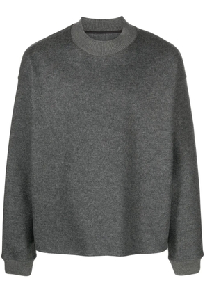 Jil Sander crew-neck felted-wool jumper - Grey