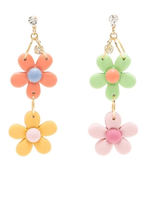 Amir Slama Bijoux flower-charm drop earrings - Multicolour